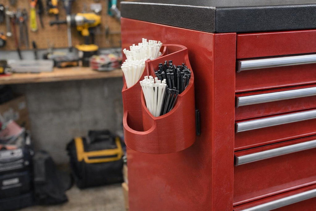 Zip Tie Holder – Magnetic Rack for Toolbox, Garage, Workshop & Craft Room Storage