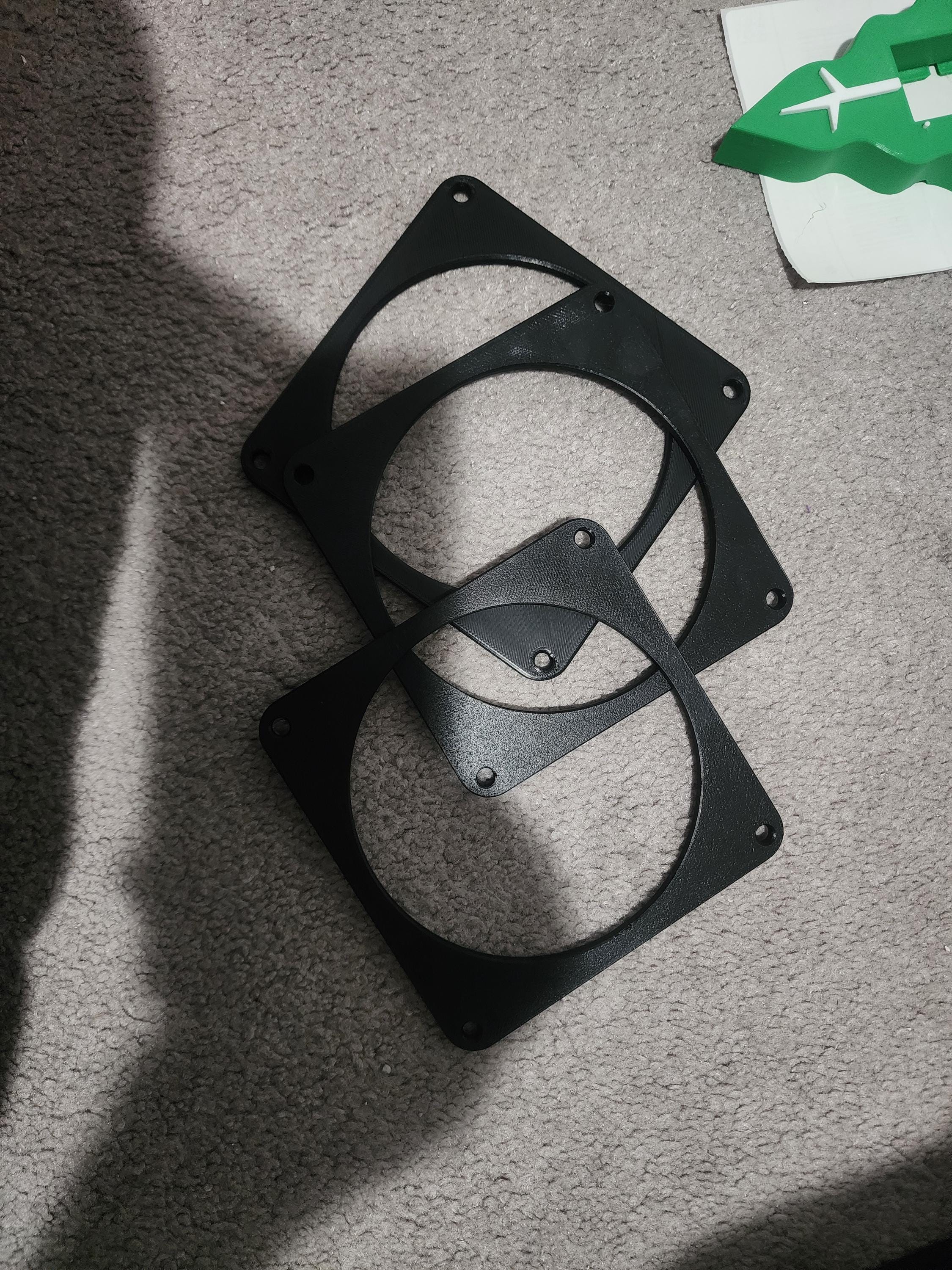 PC Fan Spacer | 3D Printed Radiator Fan Shroud | Noise Reducing Airflow Riser | Case Cooling Mod | 120mm Fan Accessory