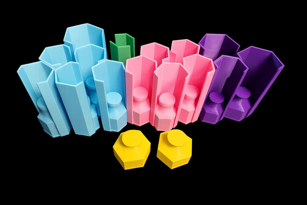 English Paper Piecing 1", 1.5" Hex, Square, Diamond Shape Weight Stack Storage