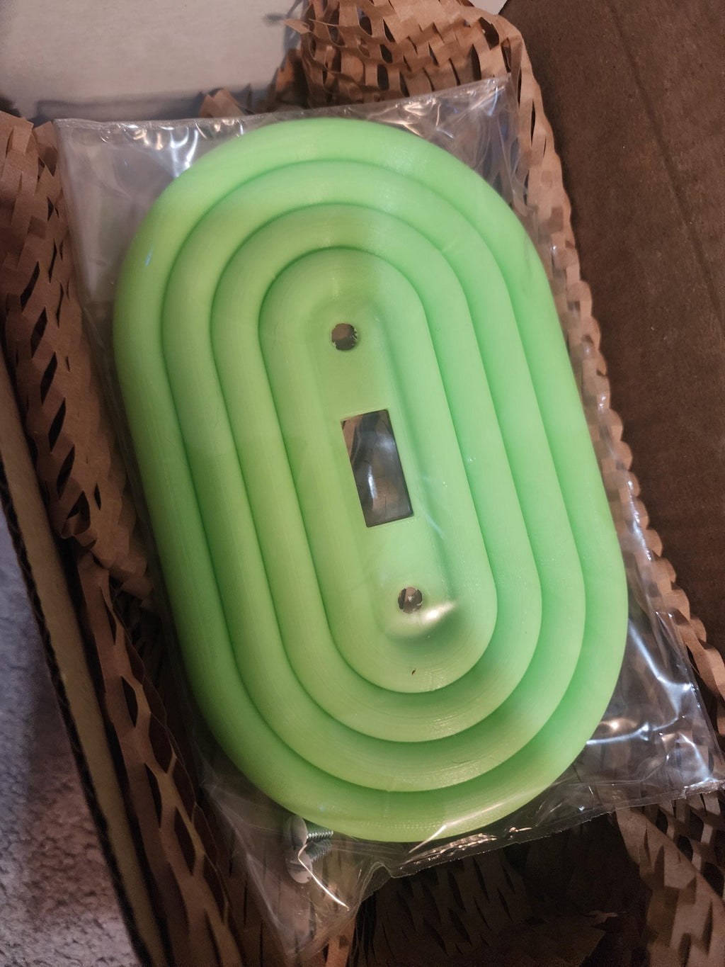 Mid-Century Modern Oval Toggle Switch Plate | Custom Colors | 4 Unique Designs