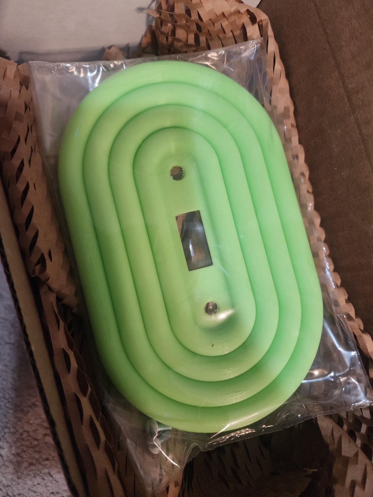 Mid-Century Modern Oval Toggle Switch Plate | Custom Colors | 4 Unique Designs