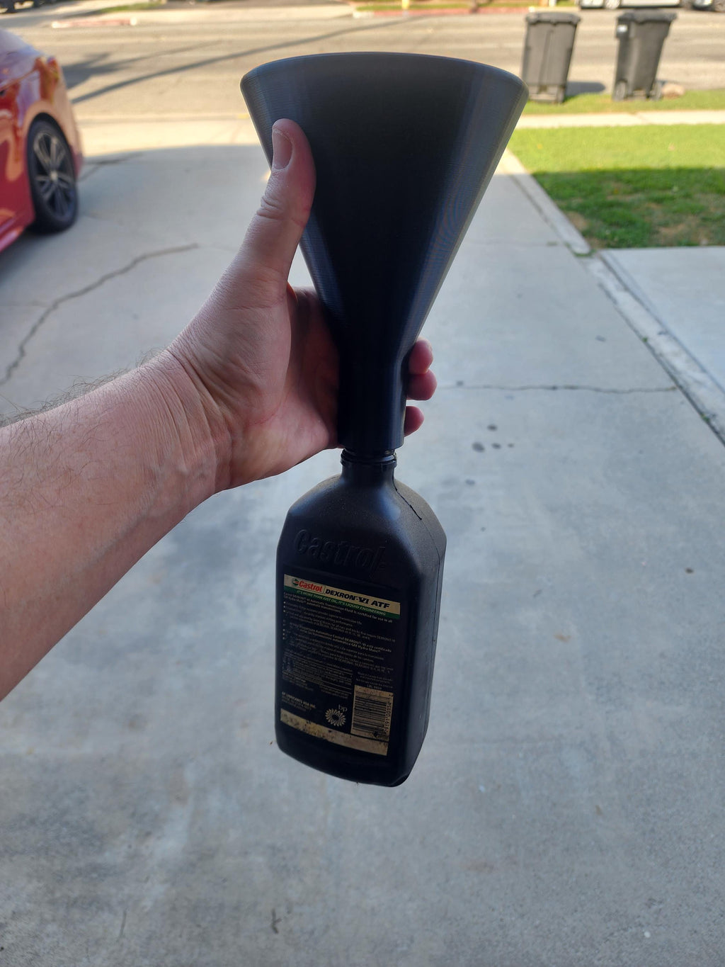 Leak-Proof Magnetic Funnel Holder | Drip Drain Rack for Toolboxes, Lifts & Service Carts