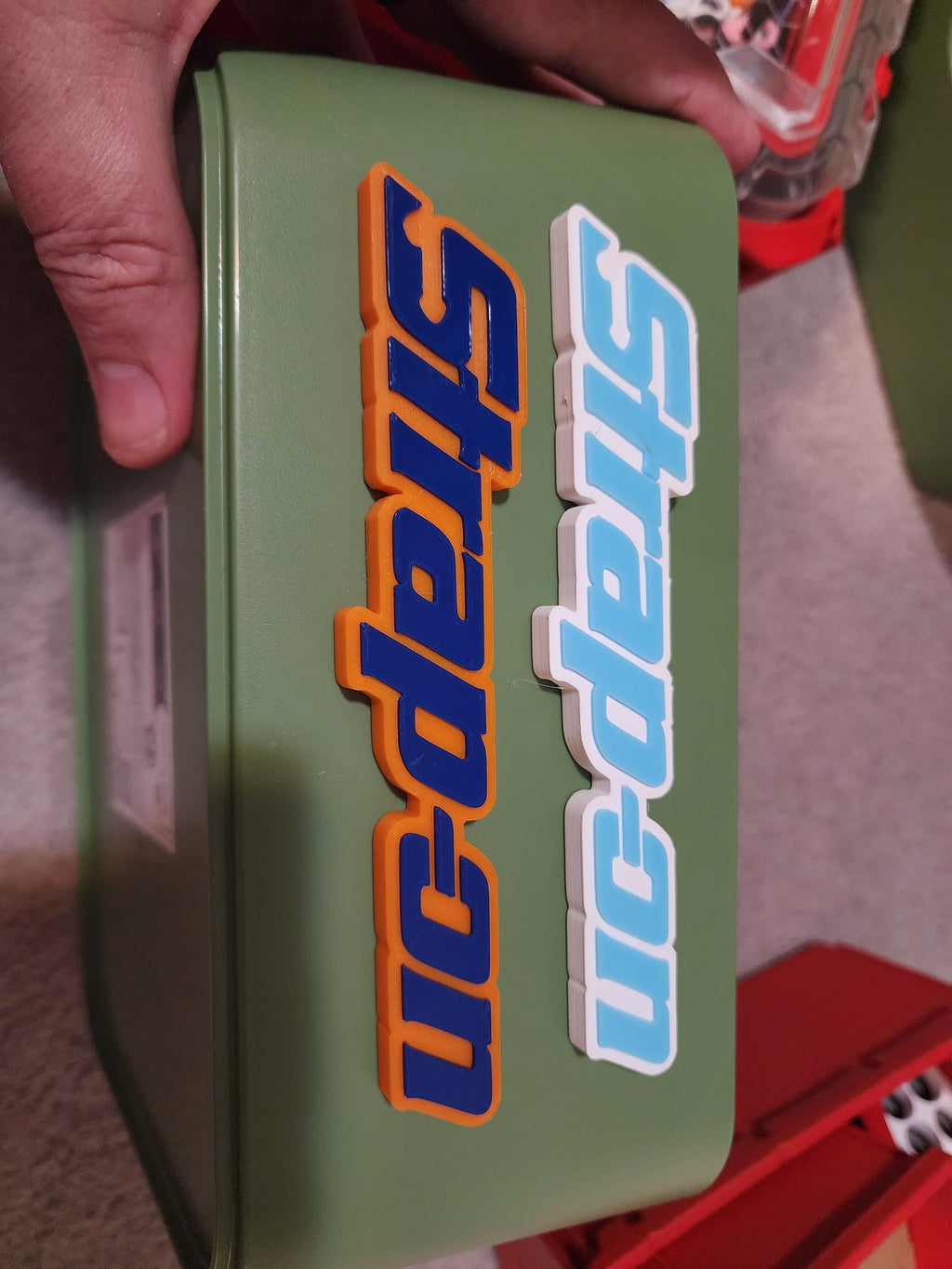 Strap-On Toolbox Badge | Funny Tool Box Accessory | Mechanic Gift for Car Guys & DIYers
