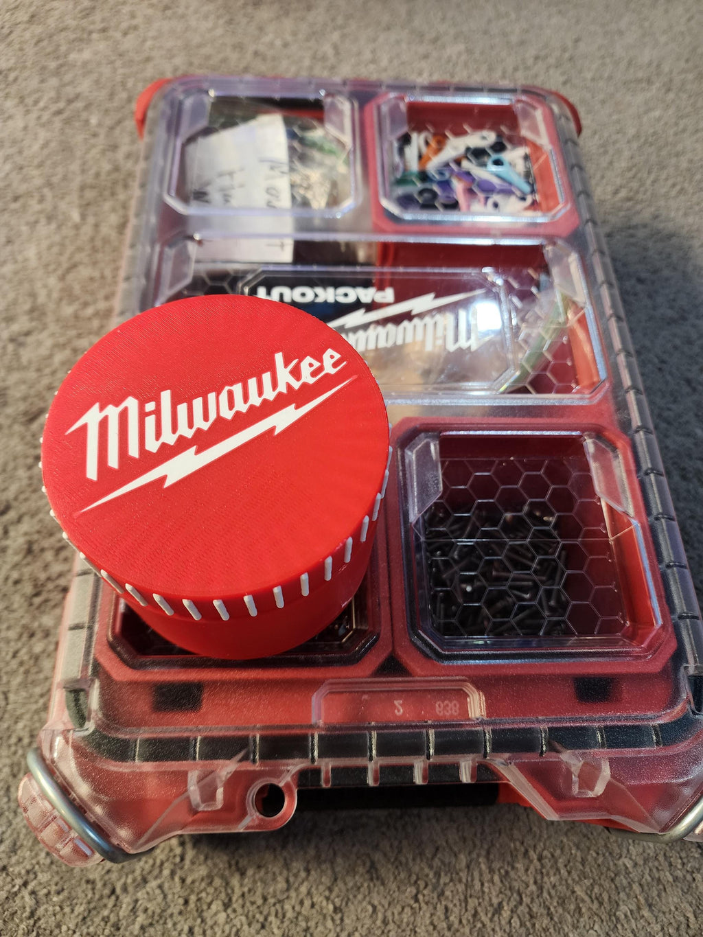 Milwaukee Packout Parts Organizer Bin (1 or 2 Pack) – Screws, Nuts, Bolts & Small Hardware Storage Container