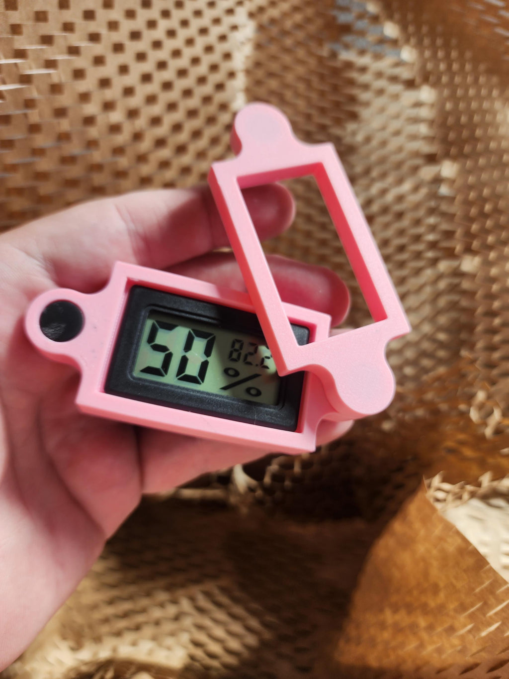 Jumping Spider Hygrometer | Reptile Tank Humidity Gauge | Gecko & Lizard Terrarium | Greenhouse Accessory
