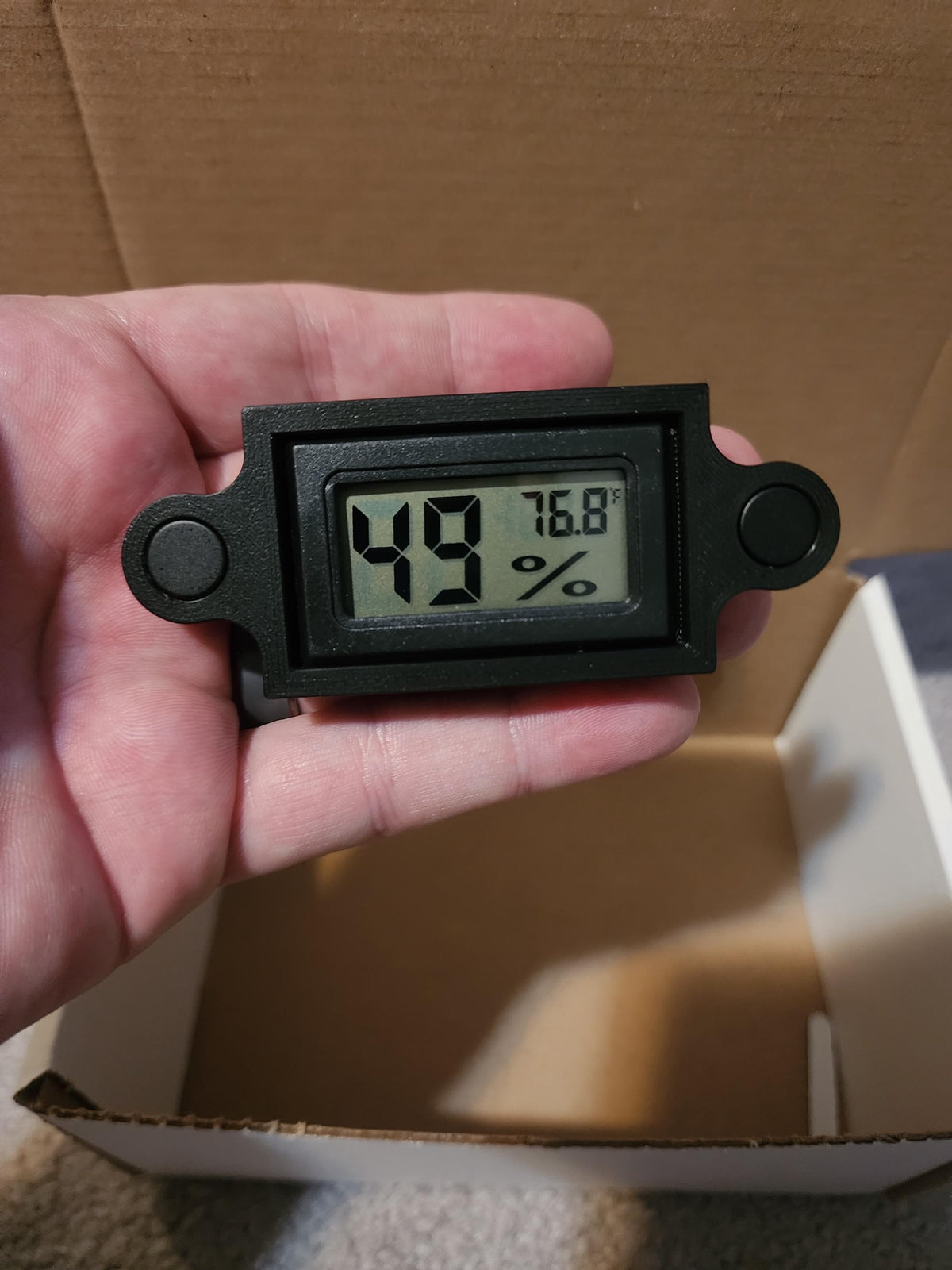Jumping Spider Hygrometer | Reptile Tank Humidity Gauge | Gecko & Lizard Terrarium | Greenhouse Accessory
