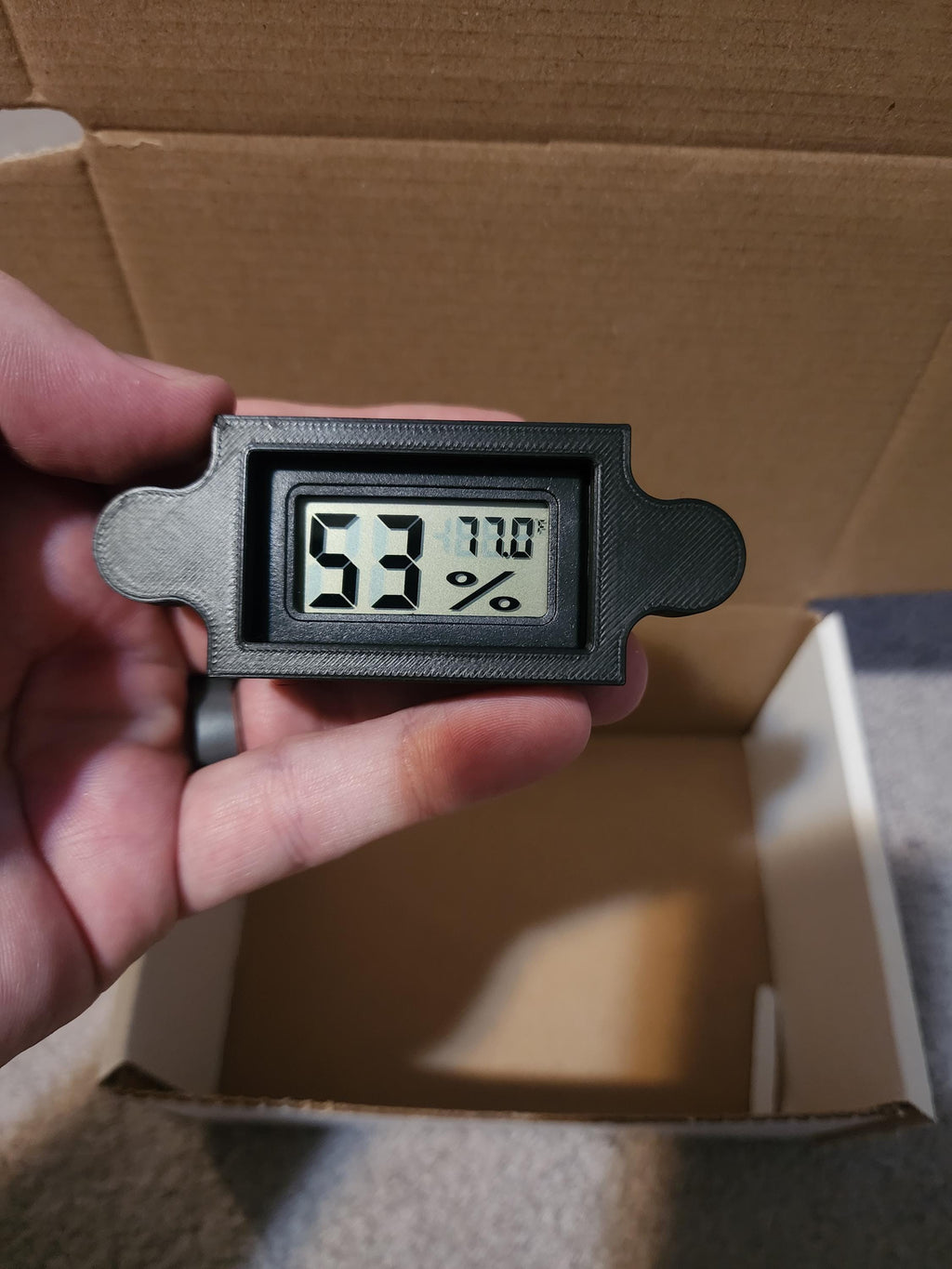Jumping Spider Hygrometer | Reptile Tank Humidity Gauge | Gecko & Lizard Terrarium | Greenhouse Accessory