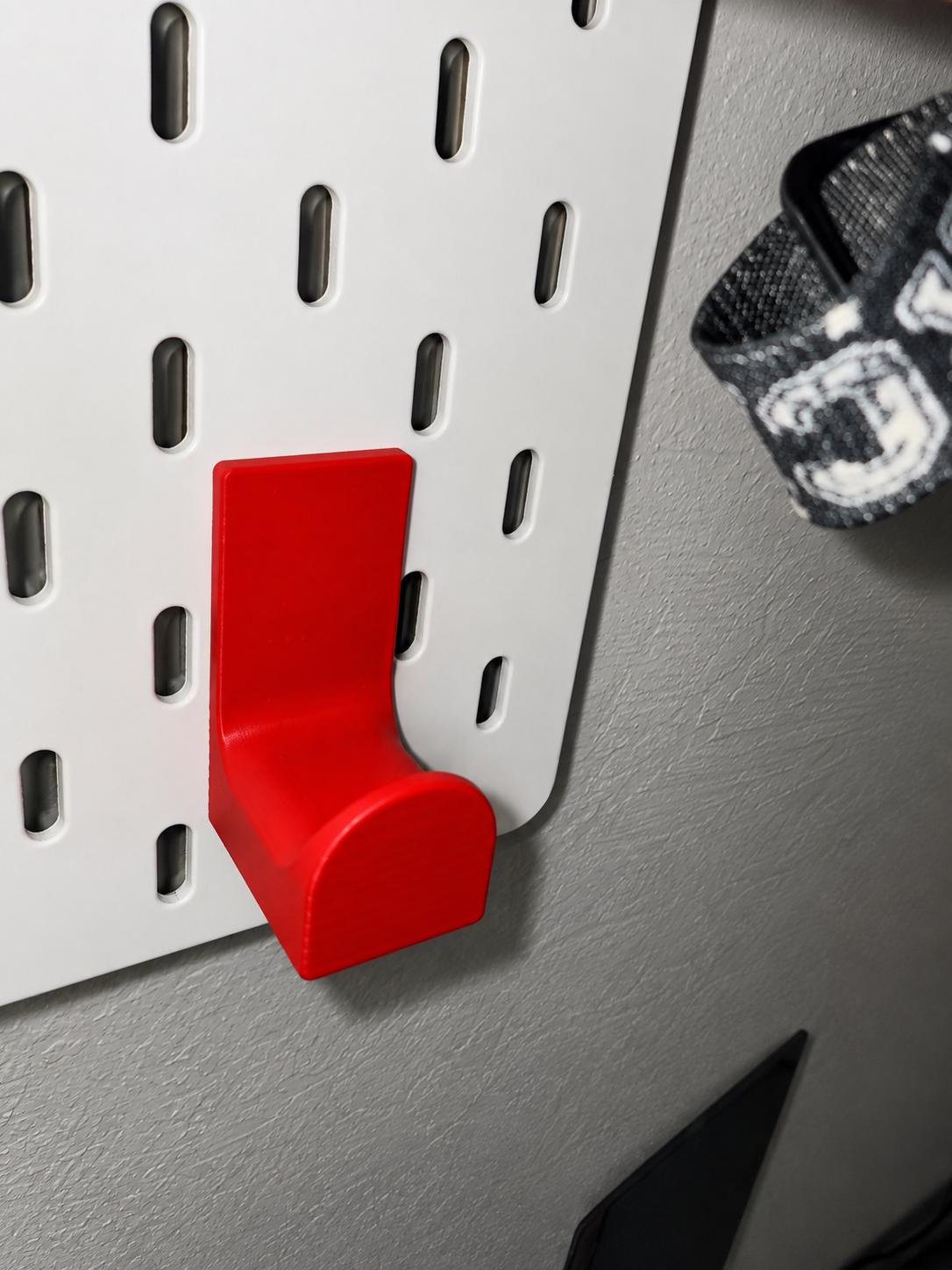 IKEA SKÅDIS Headphone Hook – Pegboard Headset Holder – 20+ Colors – Gaming & Desk Organizer