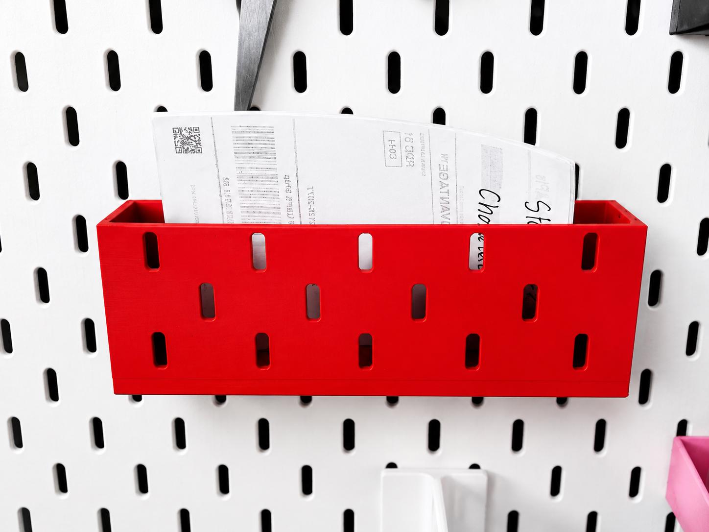 SKÅDIS Pegboard Add-On Storage Box – Organizer Bin for IKEA | 20+ Colors
