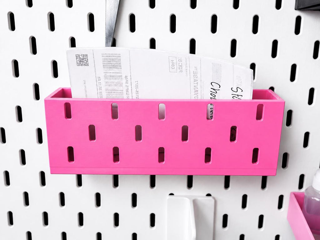 SKÅDIS Pegboard Add-On Storage Box – Organizer Bin for IKEA | 20+ Colors