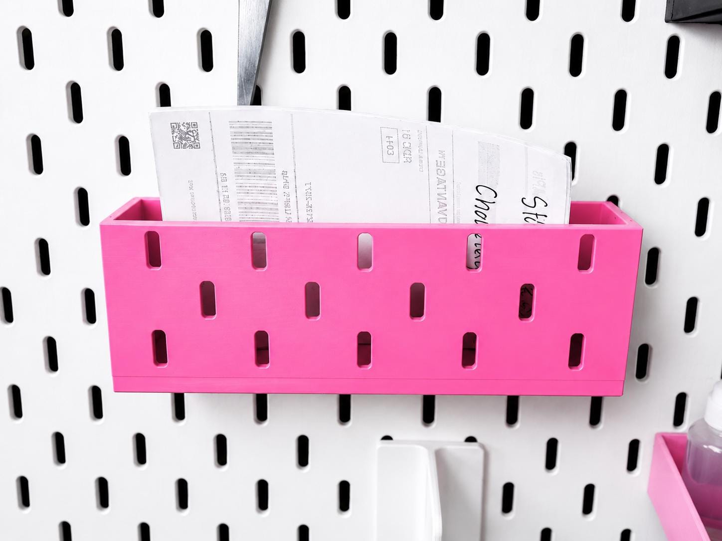 SKÅDIS Pegboard Add-On Storage Box – Organizer Bin for IKEA | 20+ Colors
