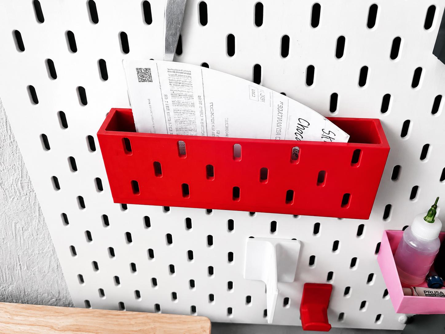 SKÅDIS Pegboard Add-On Storage Box – Organizer Bin for IKEA | 20+ Colors
