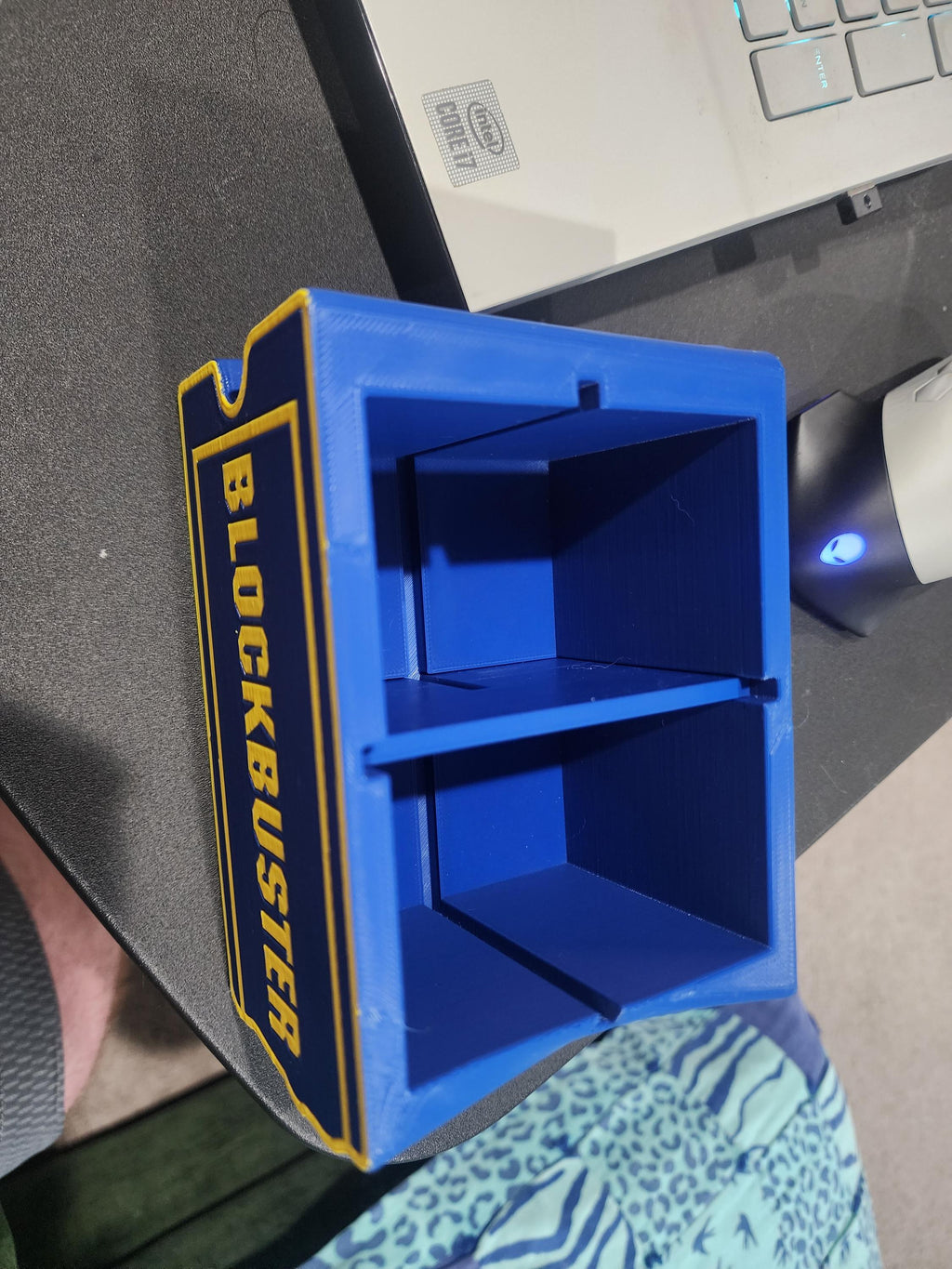 Blockbuster Logo Remote Holder | Retro Movie Night Organizer | TV Remote Caddy | Couch & Coffee Table Storage