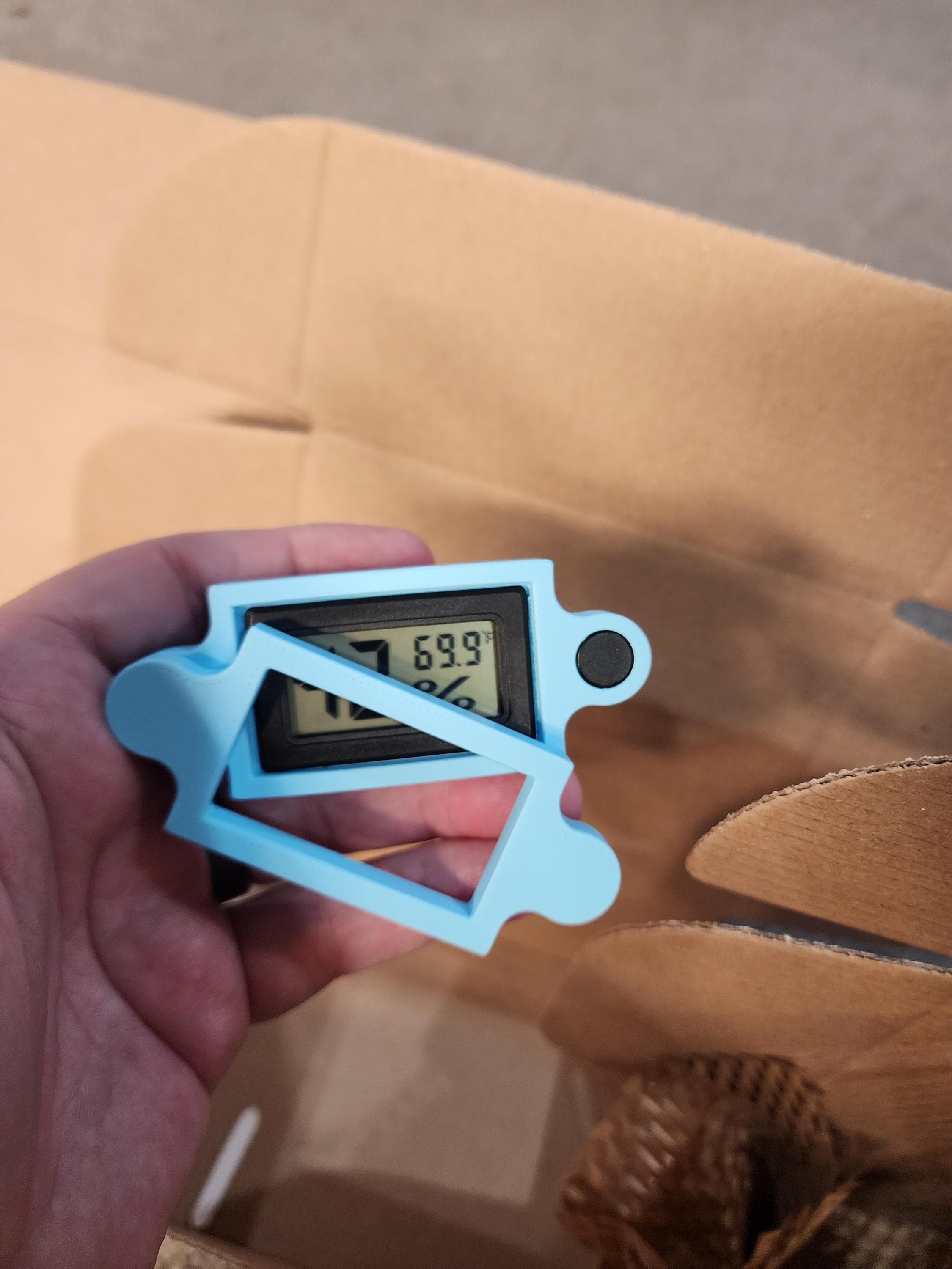 120mm / 80mm Adjustable Magnetic Fan Mount With fan grill and hygrometer Cabinet Greenhouse