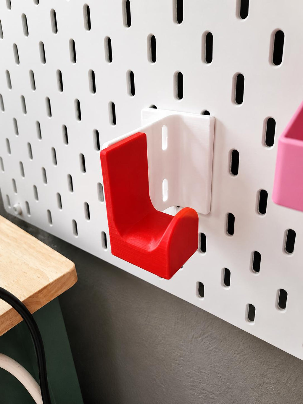 SKÅDIS Pegboard Side Extension – 90 Degree Perpendicular Fin for IKEA SKÅDIS – Small, Medium or Large