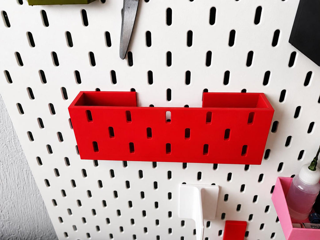 SKÅDIS Pegboard Add-On Storage Box – Organizer Bin for IKEA | 20+ Colors