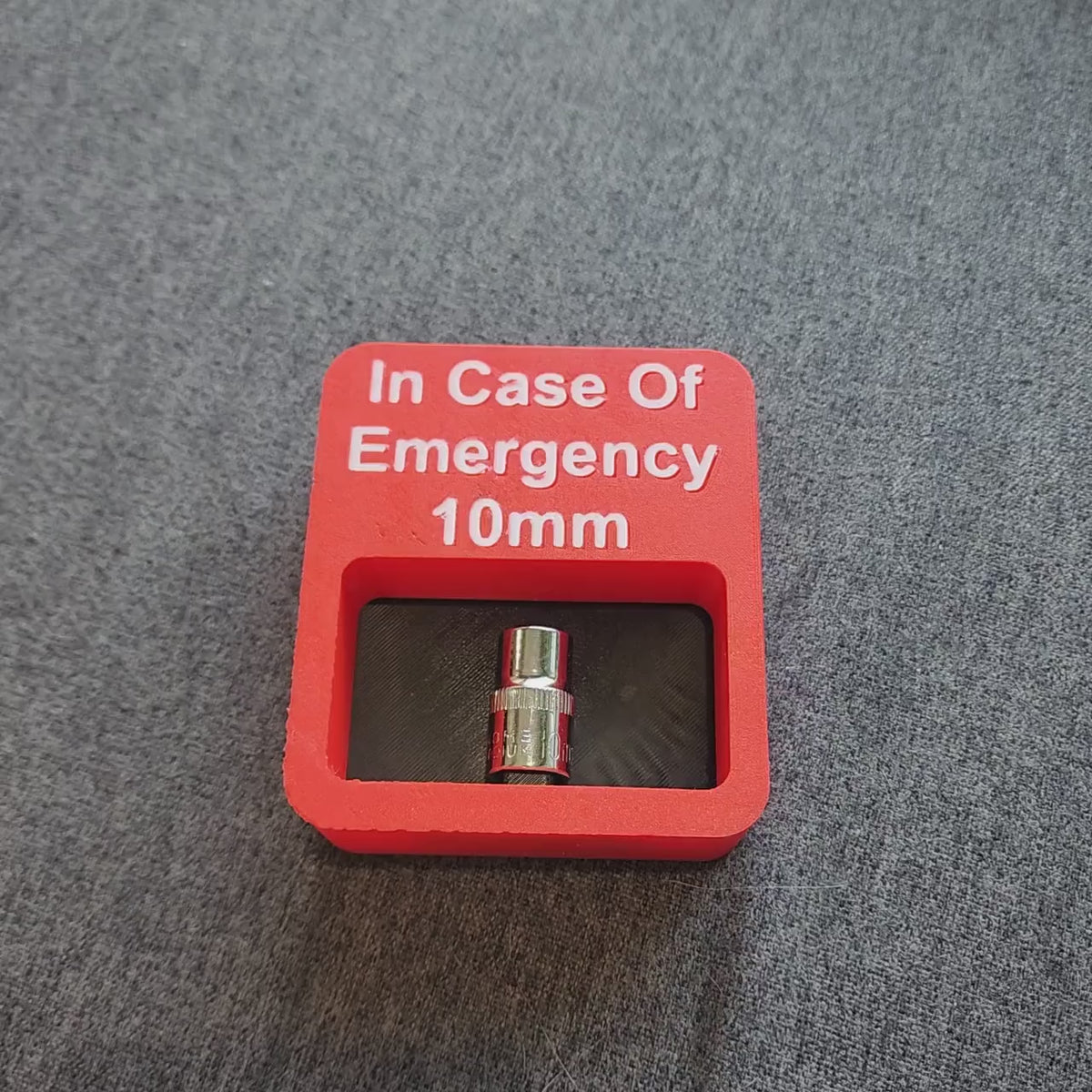 10mm Emergency Socket | Comes With 3/8 10mm Socket | Mechanic Gifts | Workshop | Toolbox | Gift For Him | 10mm Joke All Guys Know