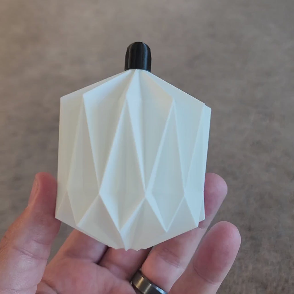 Modern Origami Minimalist Christmas Ornament 3D Printed Sturdy & Light Weight | Scandinavian paper Christmas ornaments