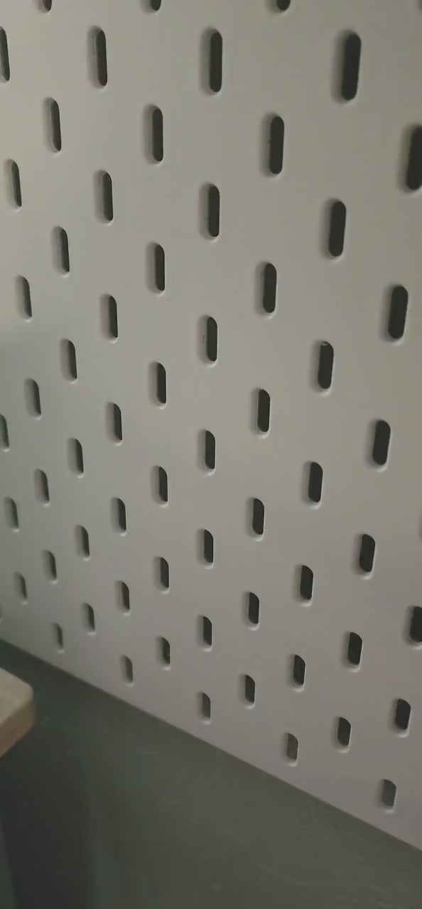 SKÅDIS Pegboard Side Extension – 90 Degree Perpendicular Fin for IKEA SKÅDIS – Small, Medium or Large