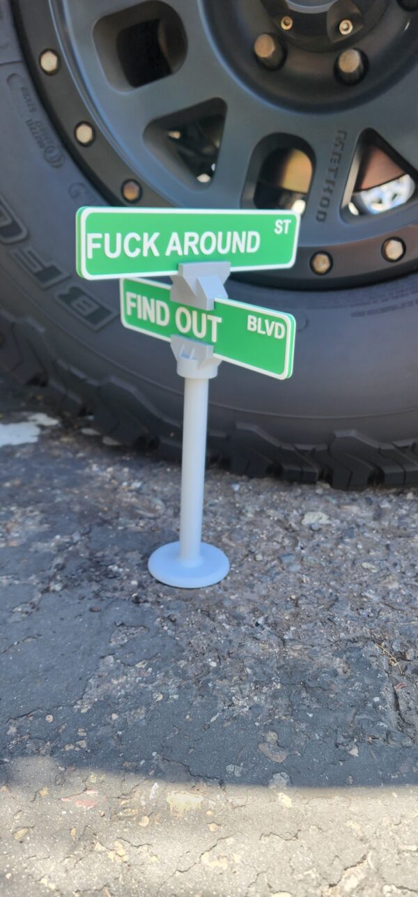 FUCK AROUND FIND OUT SIGN