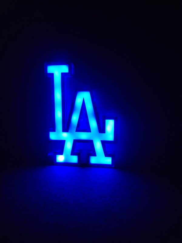 RGB LED Light Los Angeles Dodger Sign