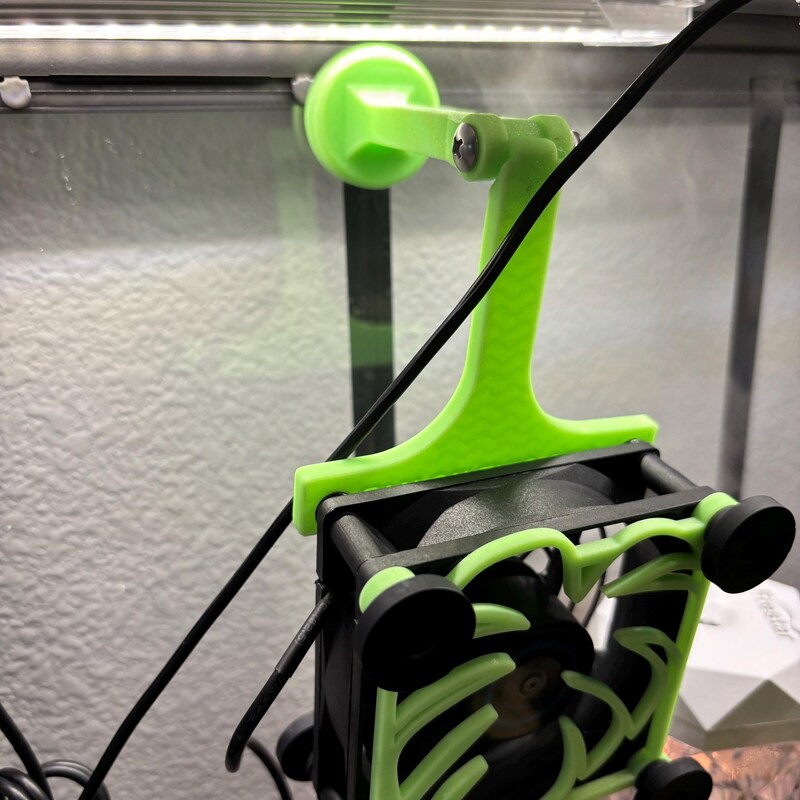 Magnetic Fan Mount with Pivot Joints: 120mm/80mm, 3D Printed Wrench - Image 2