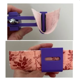 Third Hand Binding Folder Clip streamlines binding for quilting & sewing projects secures fabric ensures smooth feeding for perfect binding