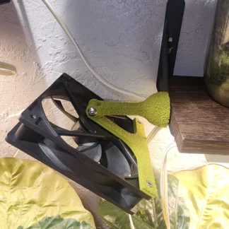 Moss Textured Olive Green 120mm / 80mm Adjustable Magnetic Fan Mount Cabinet Greenhouse magnetic mount w/ 3d printed wrench