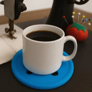 Giant Button Coaster Set: Sewing Room Decor, Quilt Retreat Favor